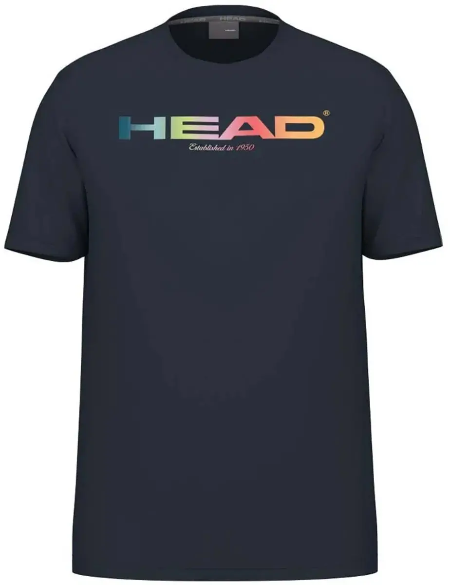 Tennisshirt HEAD Men Rainbow Tee Navy-XXL