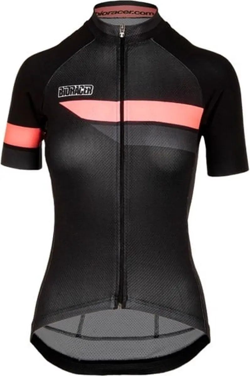 Bioracer Team Short Sleeve Women 2.0 Black/Fluo Pink Size XL