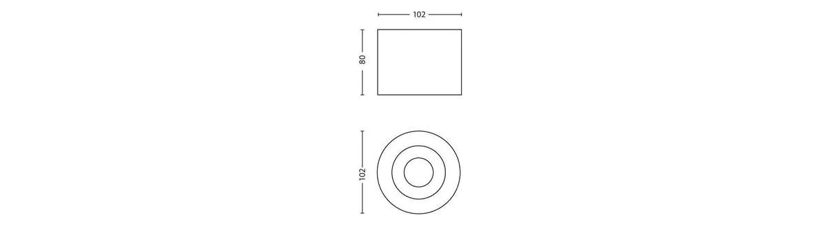 Philips Phase Opbouwspot 1-lichts - Wit