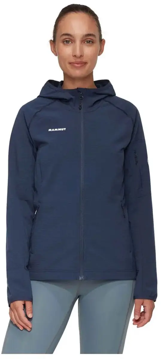 Mammut Madris Light Fleece Met Kap Blauw L Vrouw