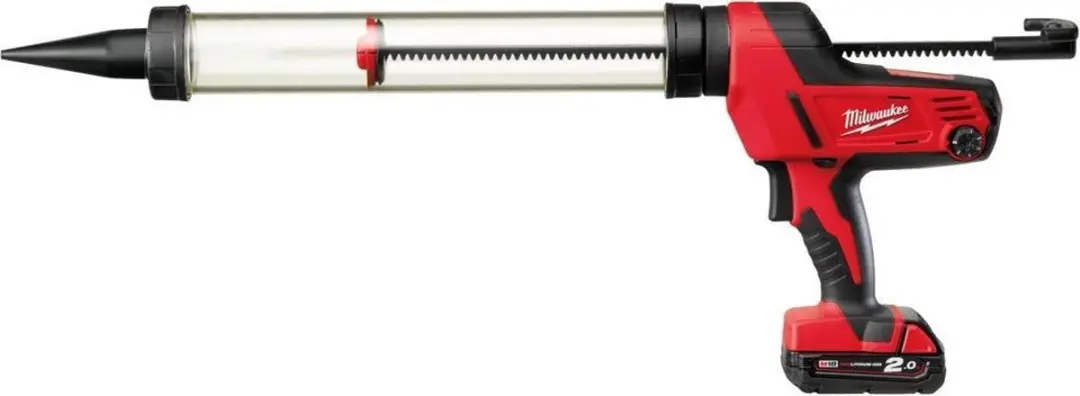 Milwaukee C18 PCG/600T-201B Accu Kit-/lijmpistool met 600 ml patroonhouder 18V 2