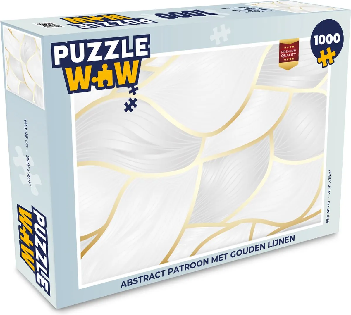 PuzzleWow Abstract Patroon Legpuzzel 1000 Stuks - Multicolor