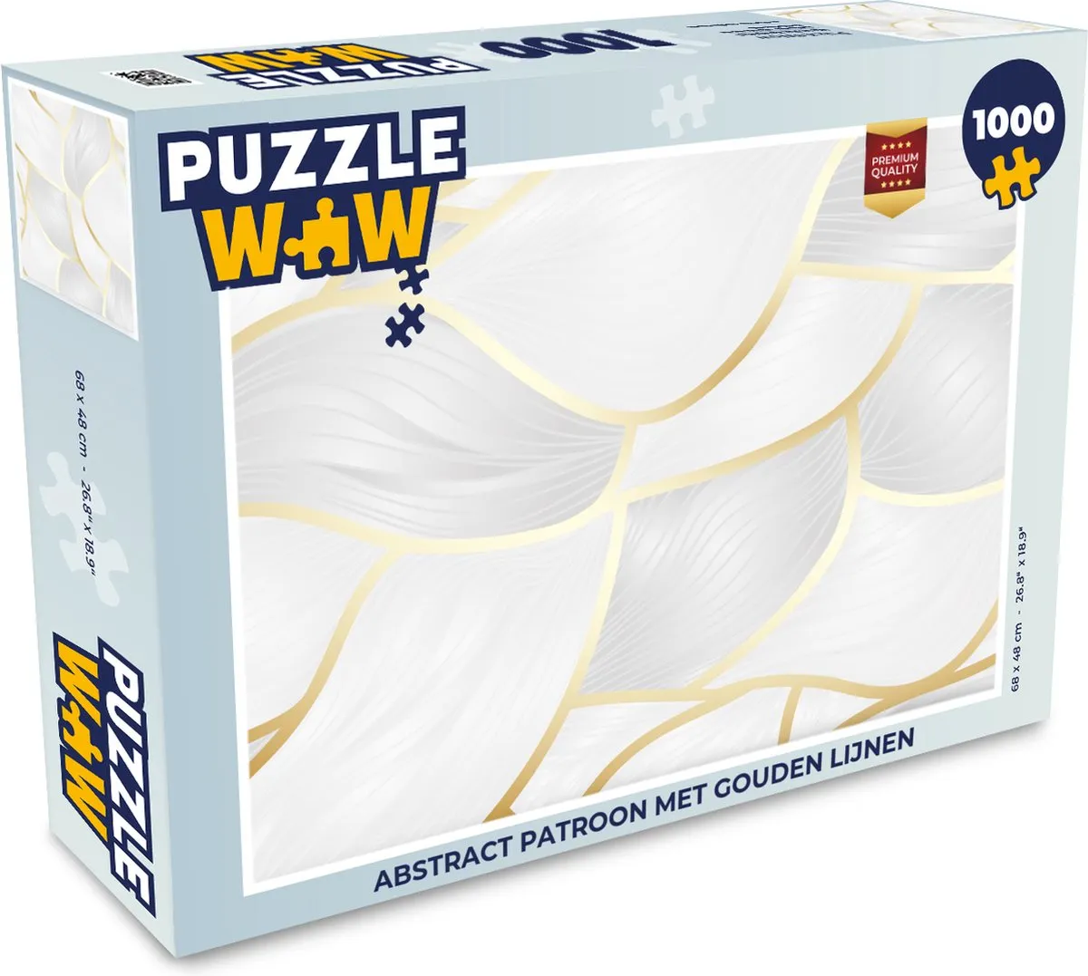 PuzzleWow Abstract Patroon Legpuzzel 1000 Stuks - Multicolor