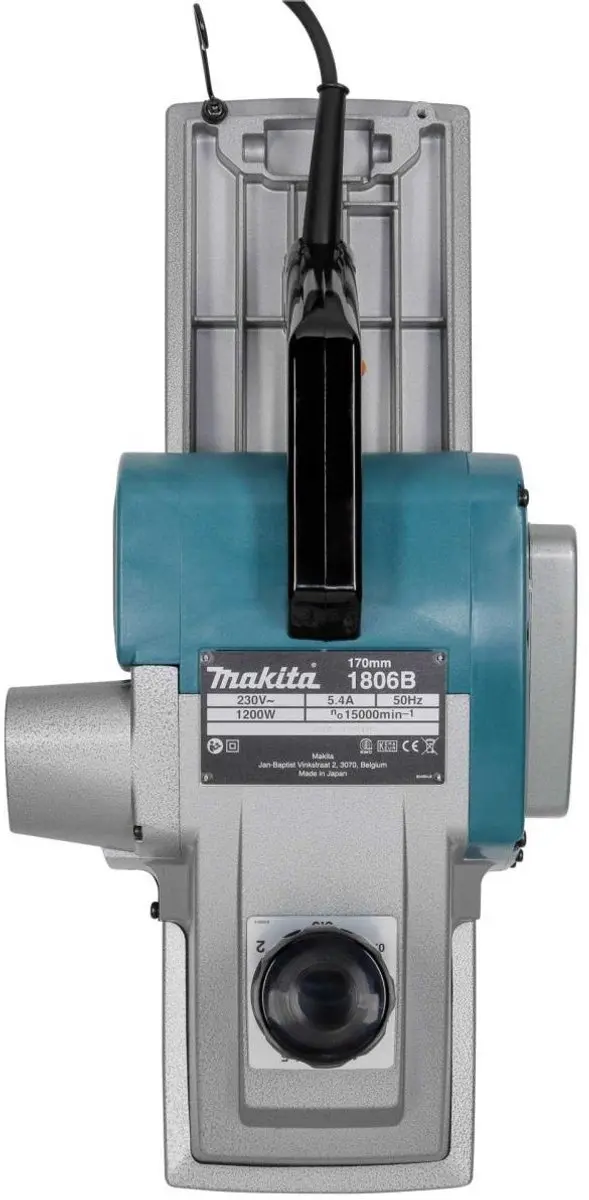 Makita 1806B Zimmermannshobel - 1200W - Blauw/Zwart - afbeelding 3 van 6