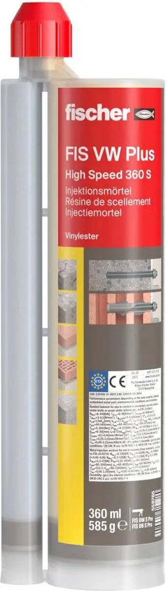 Fischer FIS VW Plus 360 S Mortel - 20 Stuks - afbeelding 2 van 6