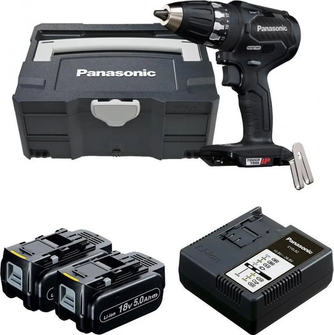 Panasonic EY74A3PN2G32 14,4-18V Li-Ion accu boor-/schroefmachine set (2x 3.0Ah a