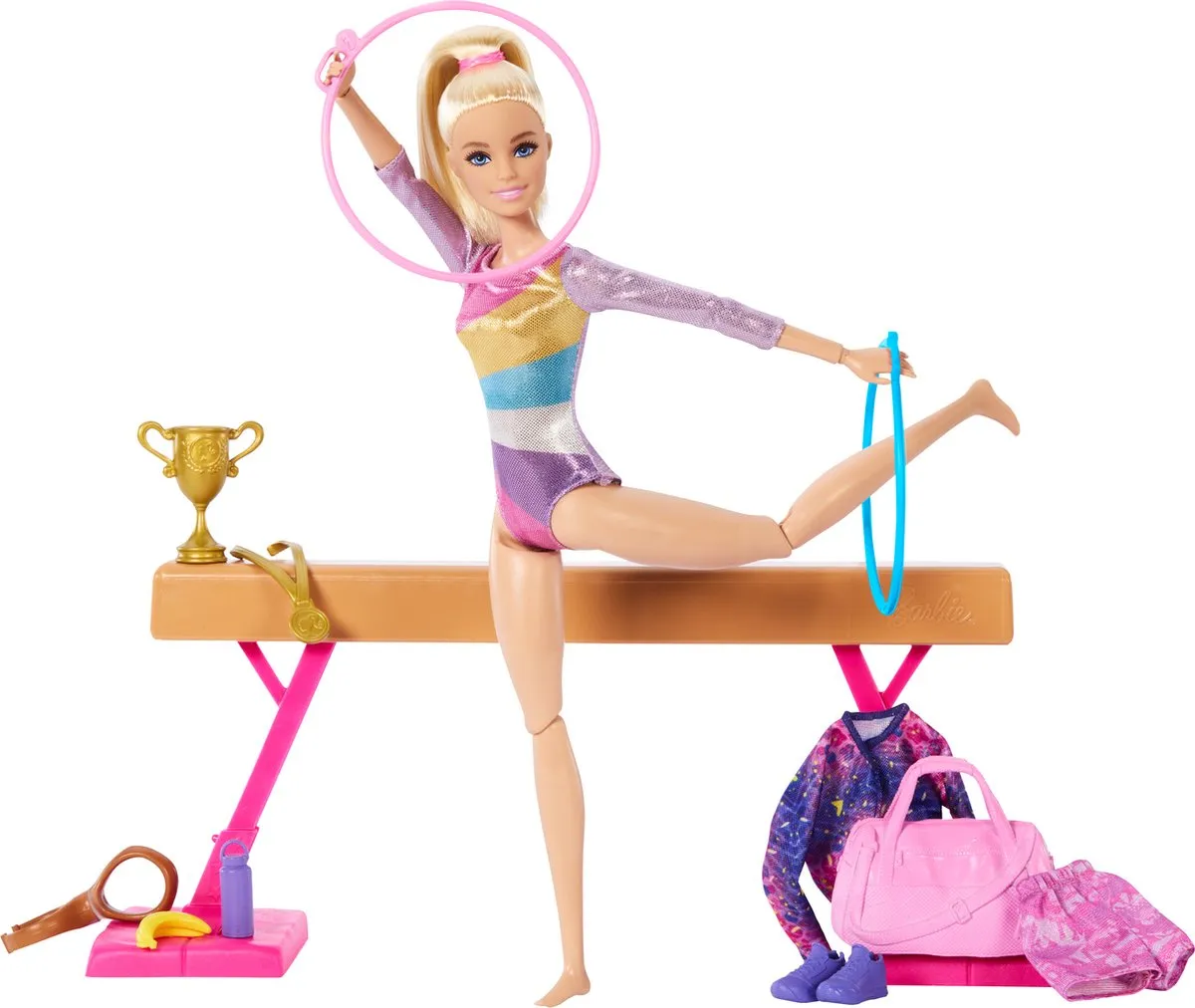Barbie Turnpop Speelset - Barbiepop Multicolor - afbeelding 6 van 6