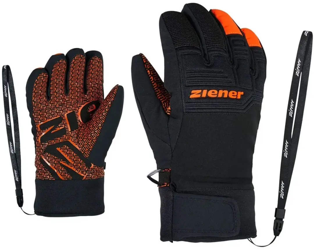 Ziener Lanus As Handschoenen - 11 Years - Oranje/Zwart