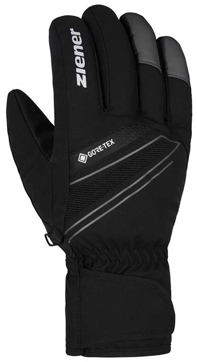 Ziener Gunnar GTX Skihandschoenen Heren - Maat 8 - Zwart/Grijs