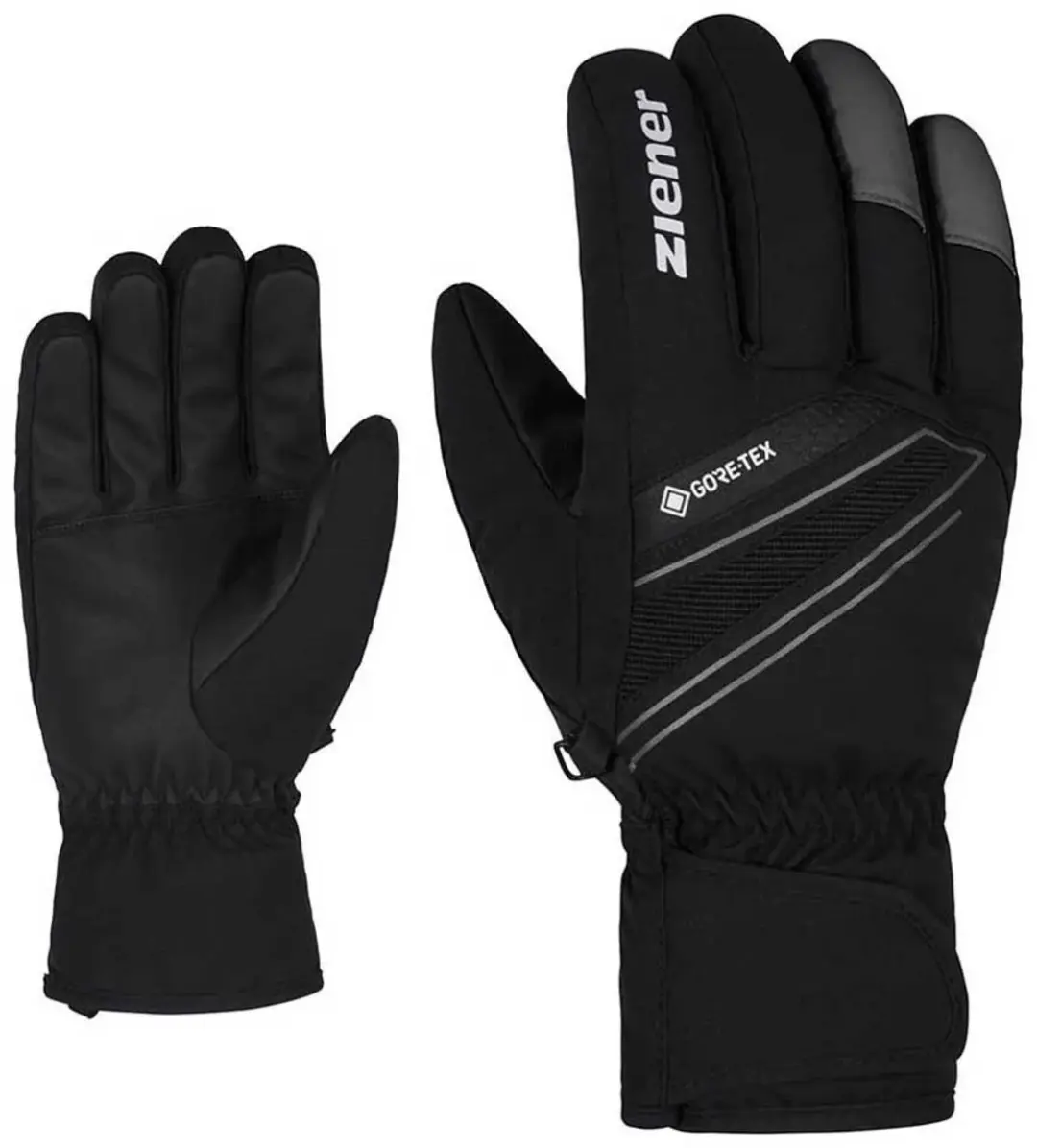 Ziener Gunnar GTX Skihandschoenen Heren - Maat 8 - Zwart/Grijs