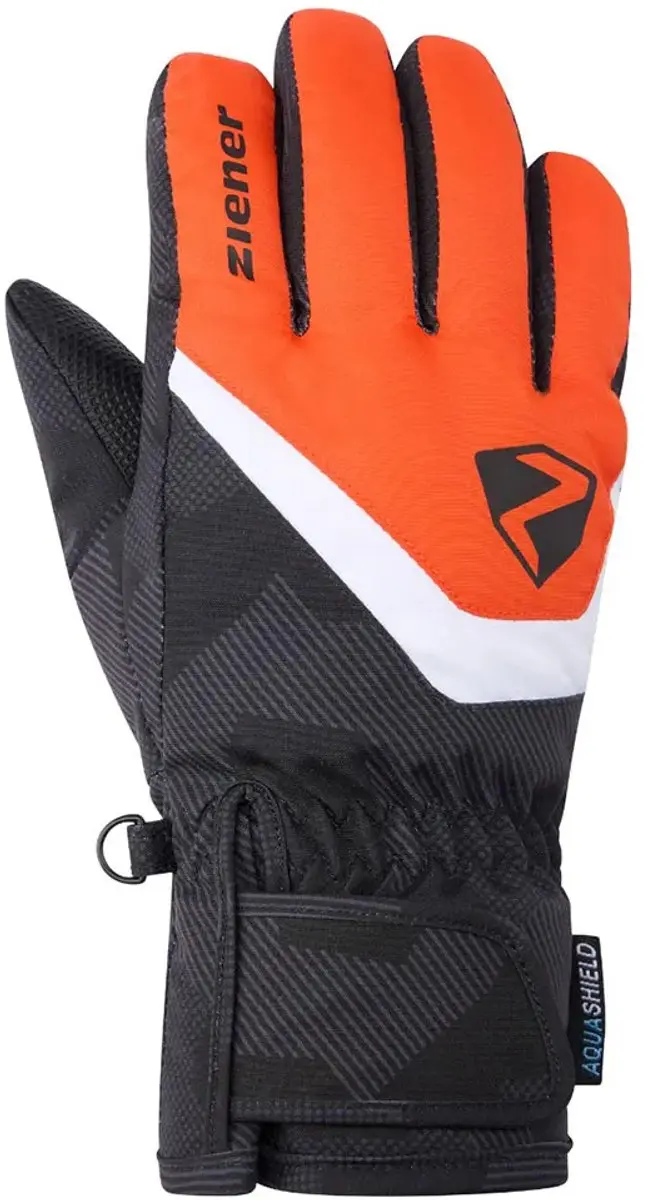 Ziener Loriko-z As Handschoenen - 6,5 Kinder - Oranje/Zwart