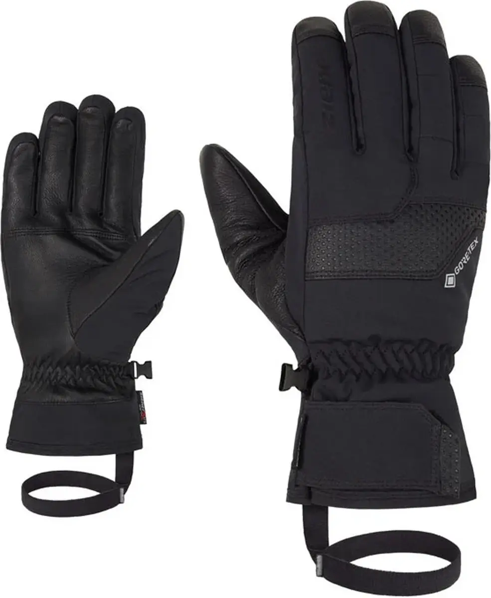 Ziener GENIRO GTX PR Skihandschoenen Heren Zwart