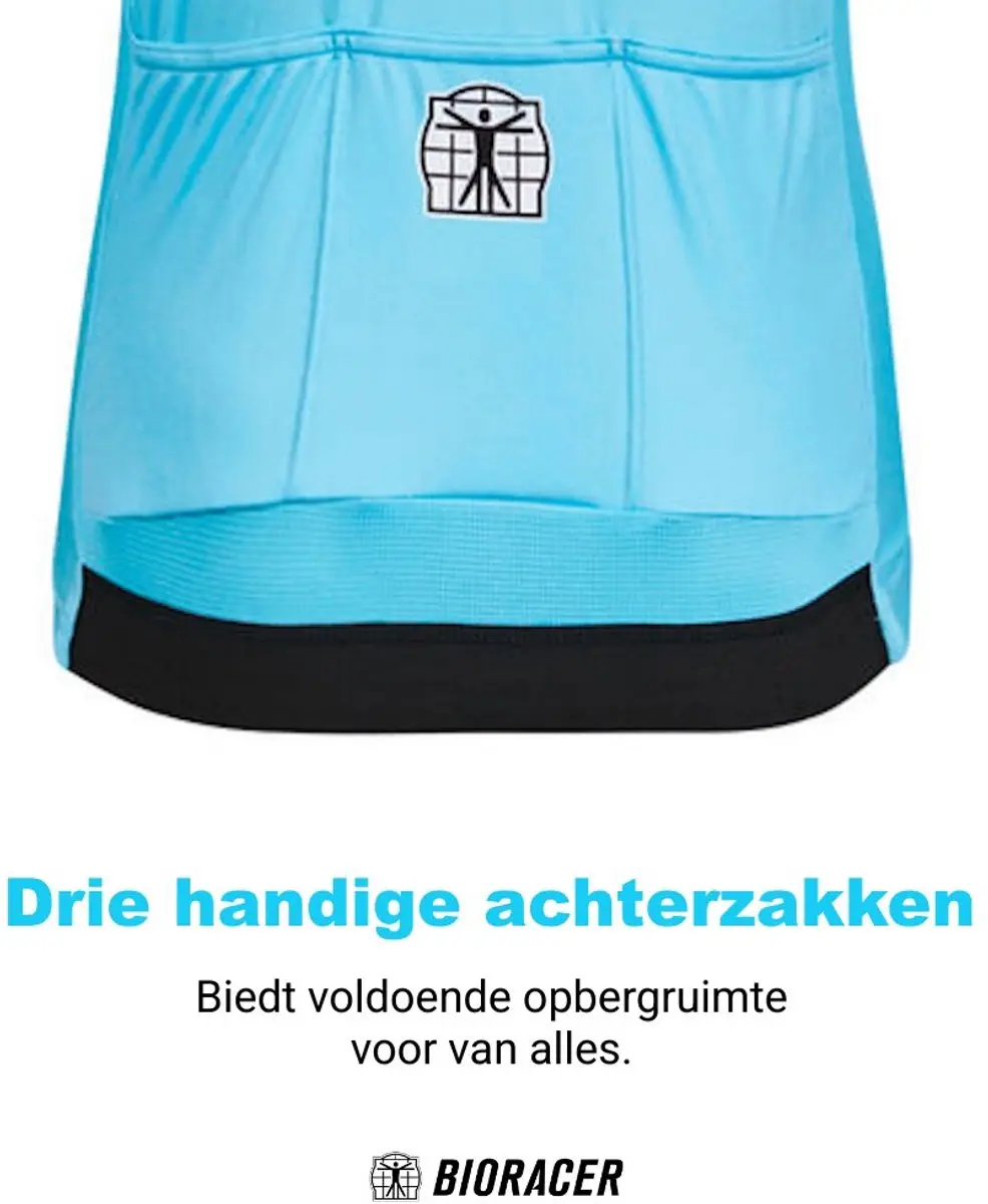 Bioracer Team België 2023 Icon Fietsshirt Heren - XXL - Blauw