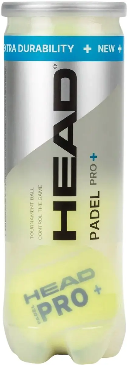 Head Padel Pro+ Ballen - 3 Stuks - Geel