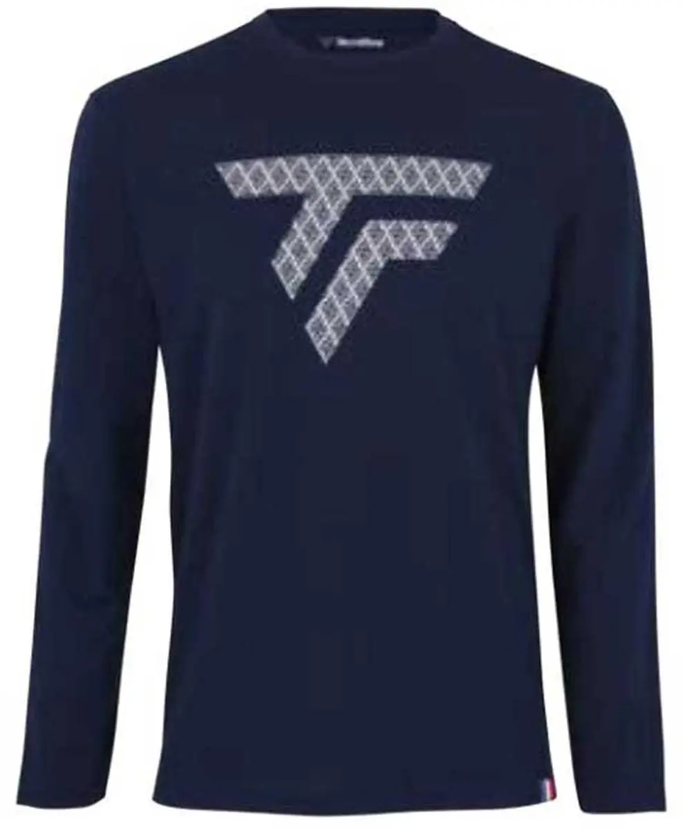 Tecnifibre Training T-shirt Met Lange Mouwen Blauw M Man