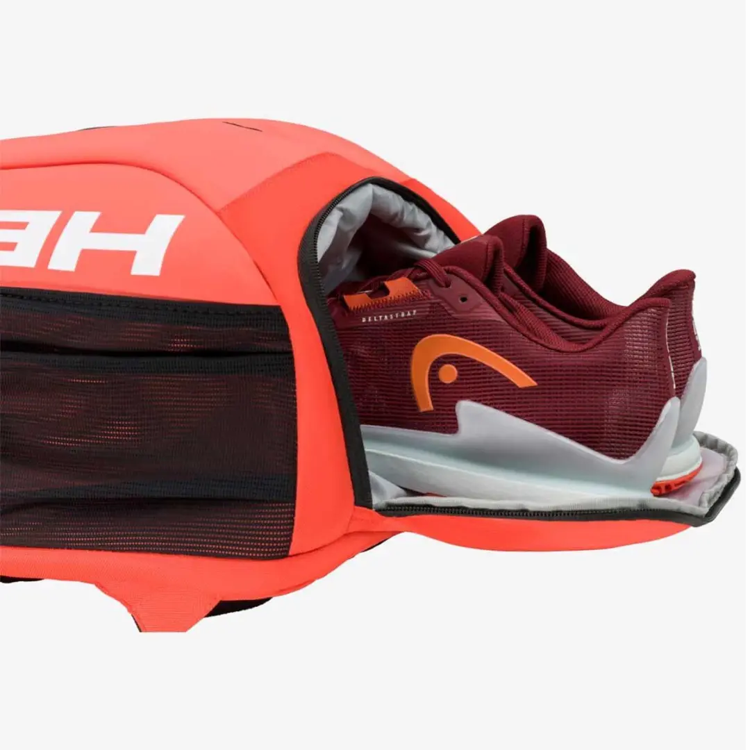 Head Tennistas Rugzak 25L - 2 Rackets - Rood - afbeelding 5 van 5
