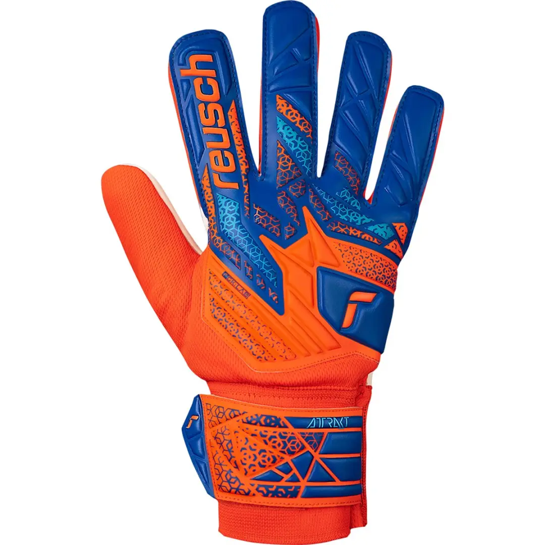 Reusch Attrakt Starter Keepershandschoenen - Oranje/Blauw - Maat 8 - afbeelding 2 van 6