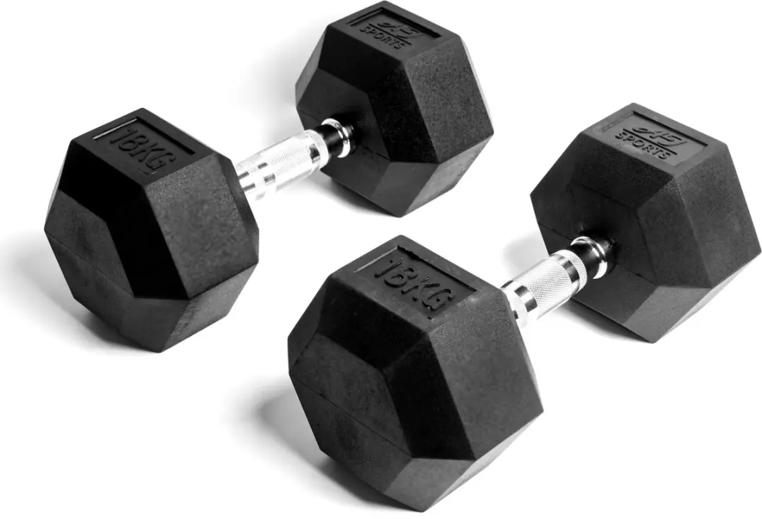 AJ-Sports Hex Dumbells 18kg