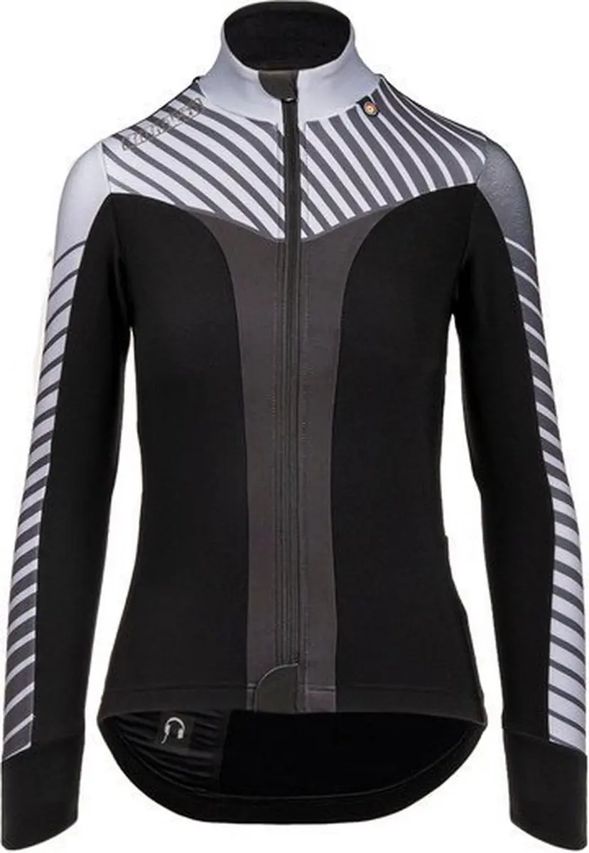 Bioracer Vesper Tempest Spring Jacket Subli Grey Stripe   Maat L