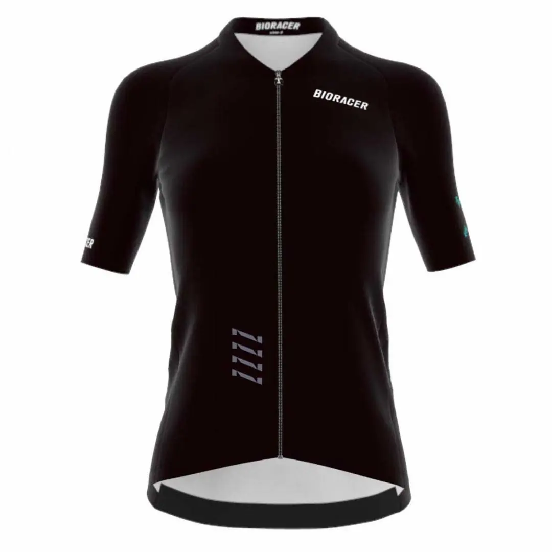 Bioracer Icon Korte Mouw Wielertrui Zwart 2XL Vrouw