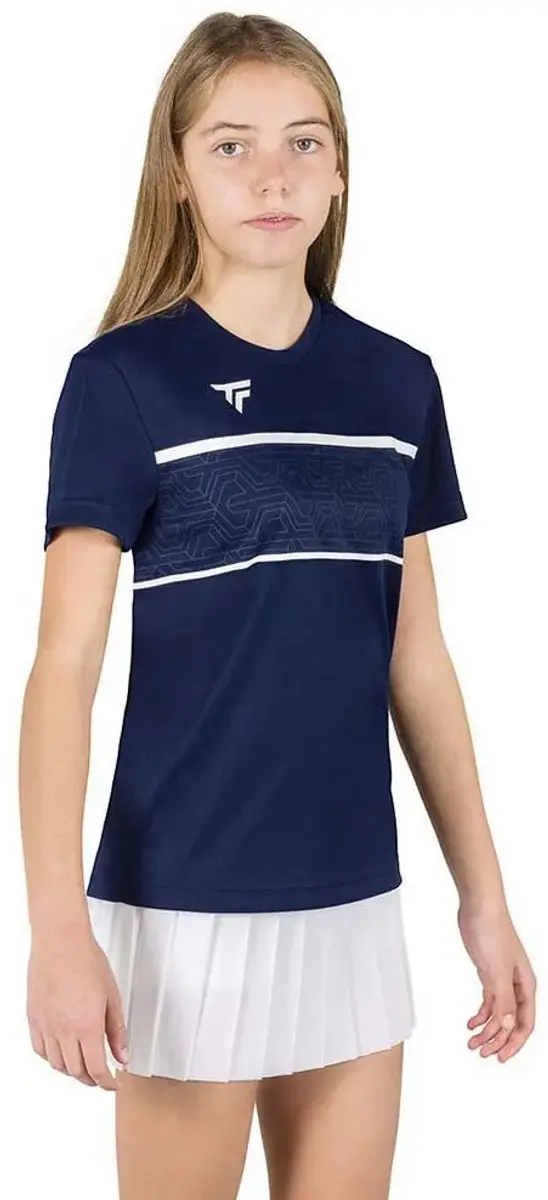 Tecnifibre Team Tech T-shirt Met Korte Mouwen Blauw 10-12 Years Meisje