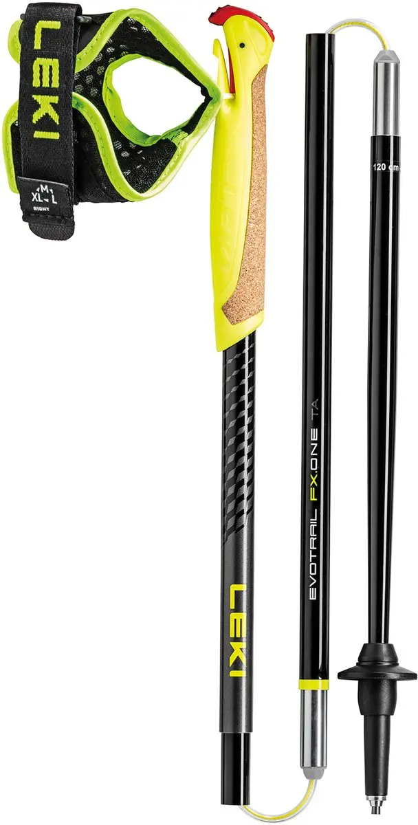 LEKI Evotrail FX.One TA Trailrunningstokken - 110cm - Zwart/Geel