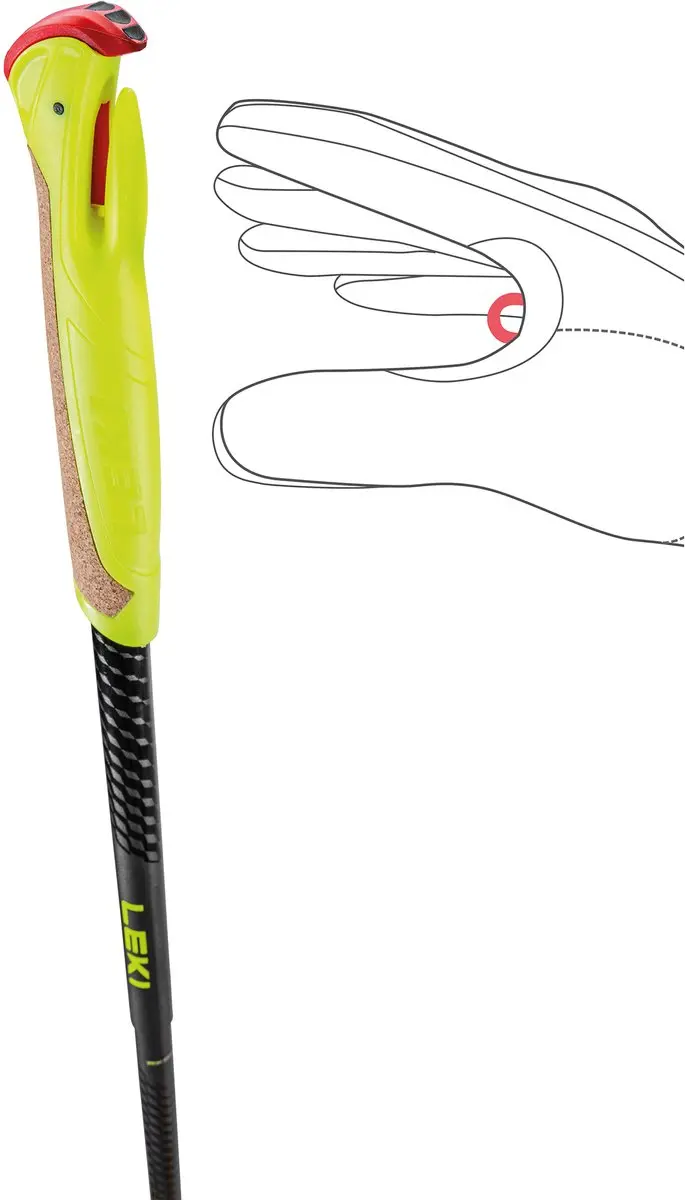 LEKI Evotrail FX.One TA Trailrunningstokken - 110cm - Zwart/Geel