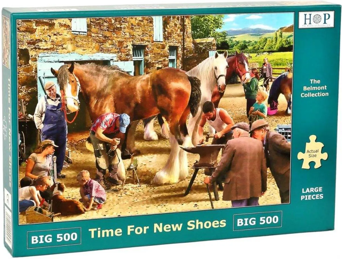 House Of Puzzles Time for new Shoes Puzzel 500 Stuks