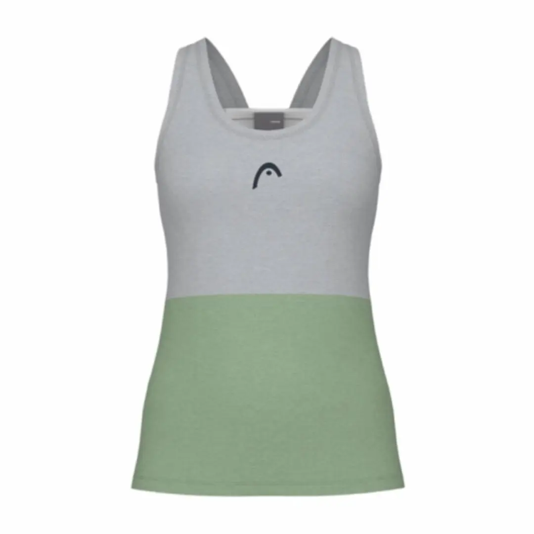 Tennisshirt HEAD Women Play Tech Tanktop Celery Green White-L