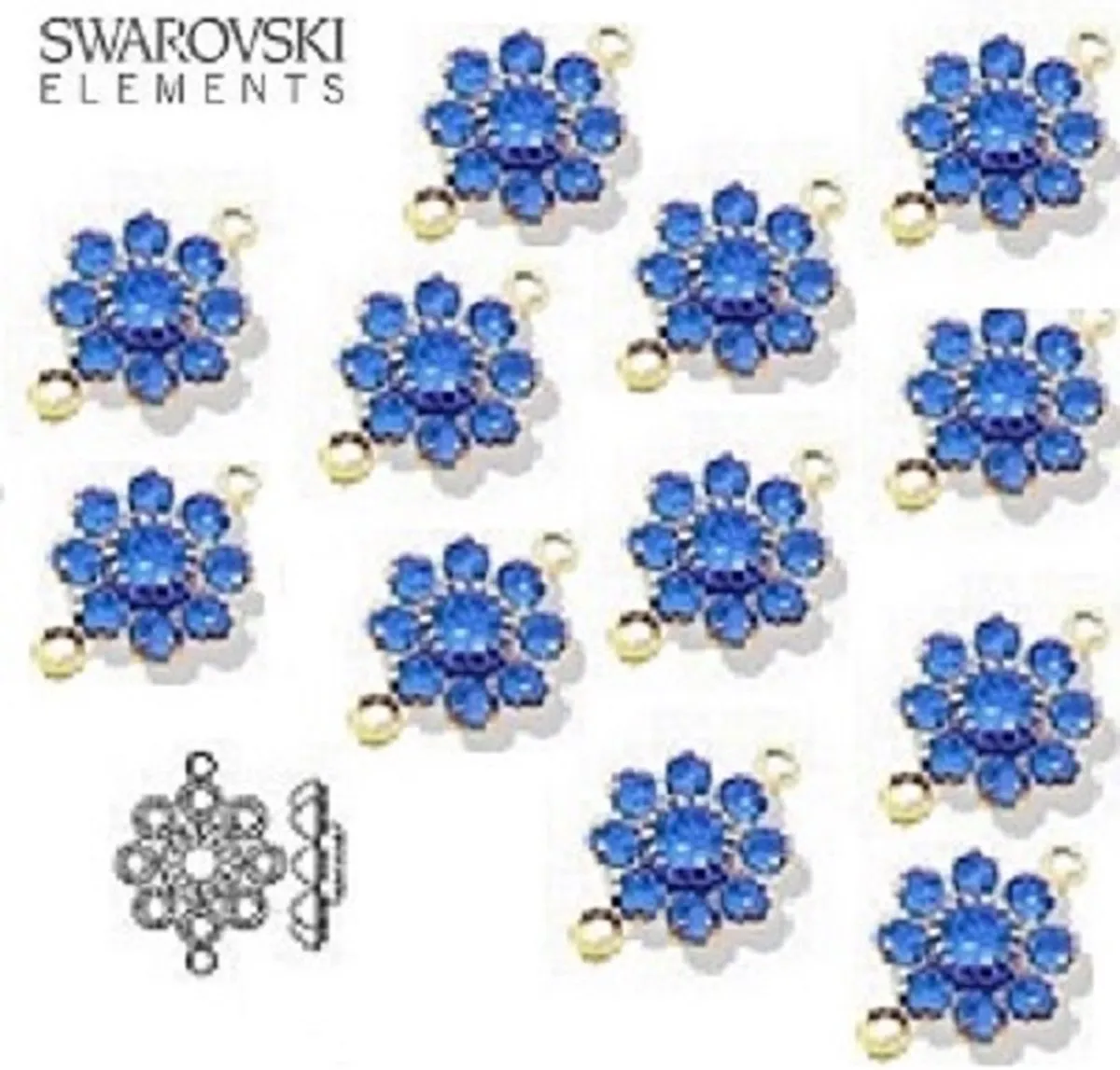Swarovski Elements Verbindingscomponenten 12 Stuks