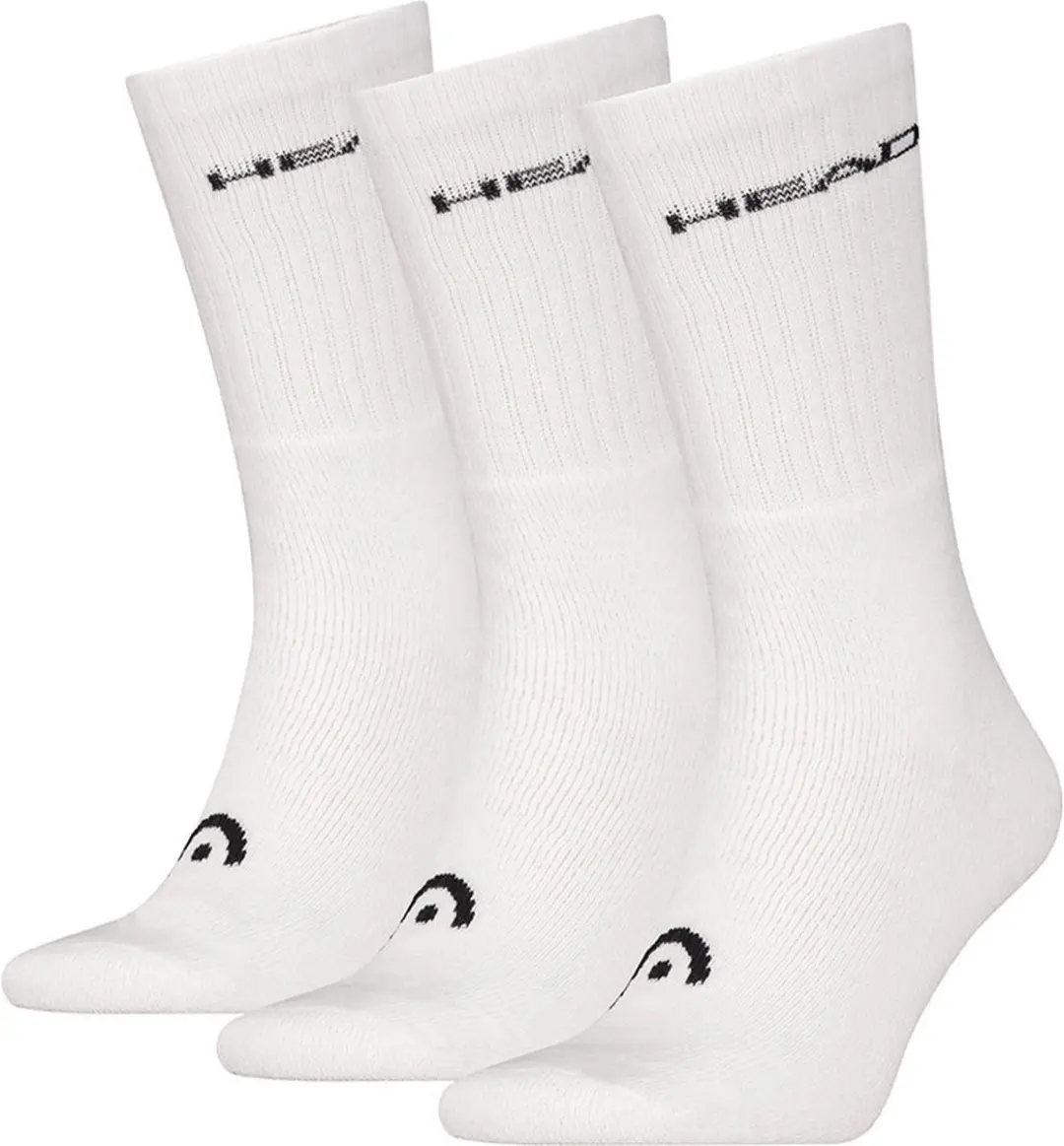 HEAD unisex 3P sokken training wit