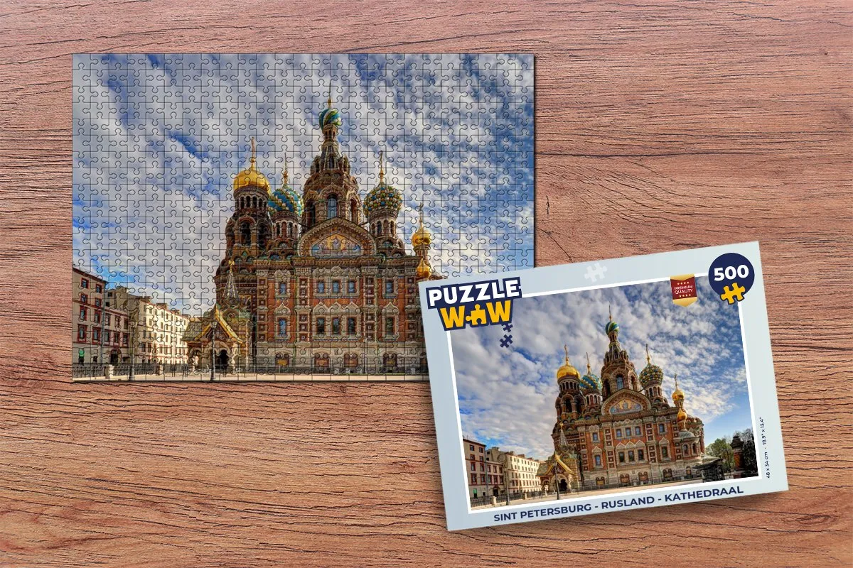 PuzzleWow Sint Petersburg Legpuzzel 500 Stuks - Multicolor