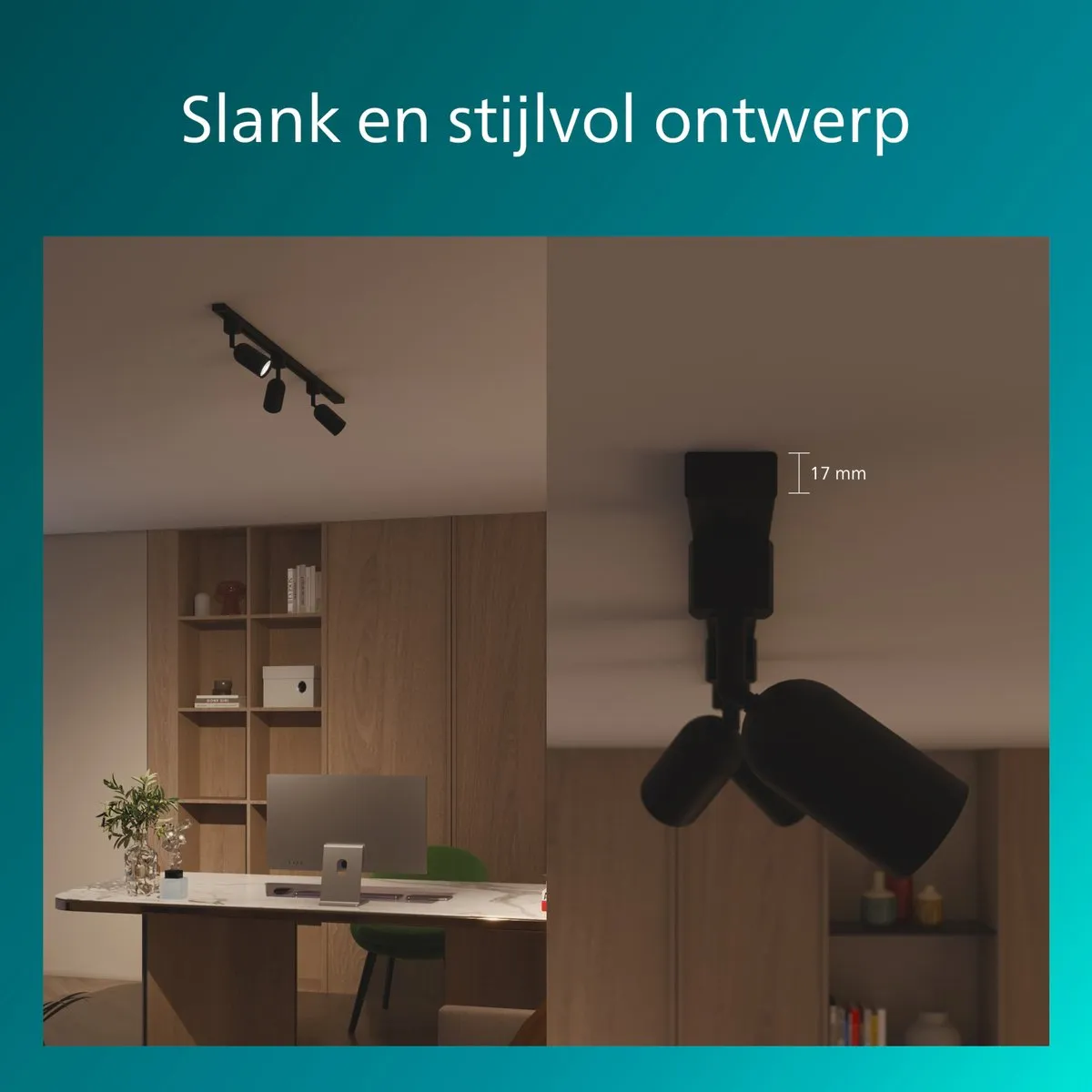 Philips LED EasyLink Shea Spot GU10 5W - Zwart - afbeelding 6 van 6