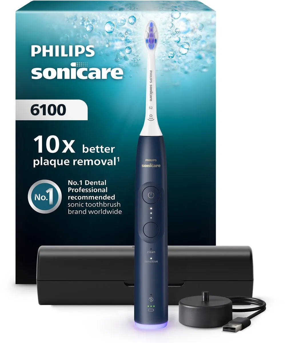 Philips Sonicare 6100 HX7403/05 Elektrische Tandenborstel - Blauw