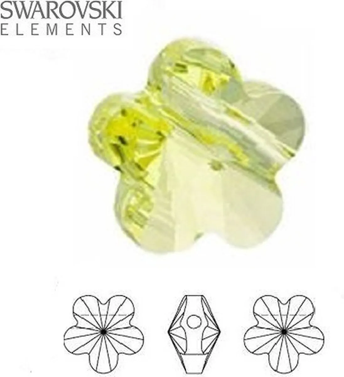 Swarovski Elements Jonquil Bloemenkralen 8mm