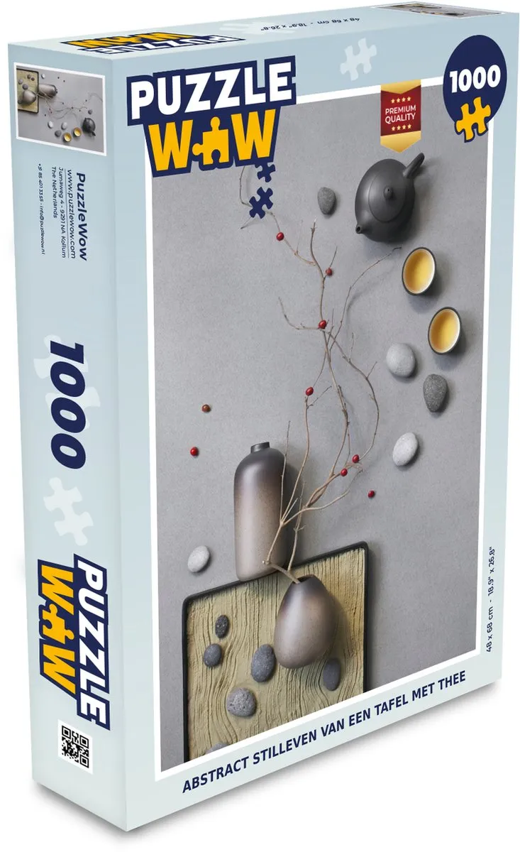 PuzzleWow Stilleven Legpuzzel 1000 Stuks - Multicolor