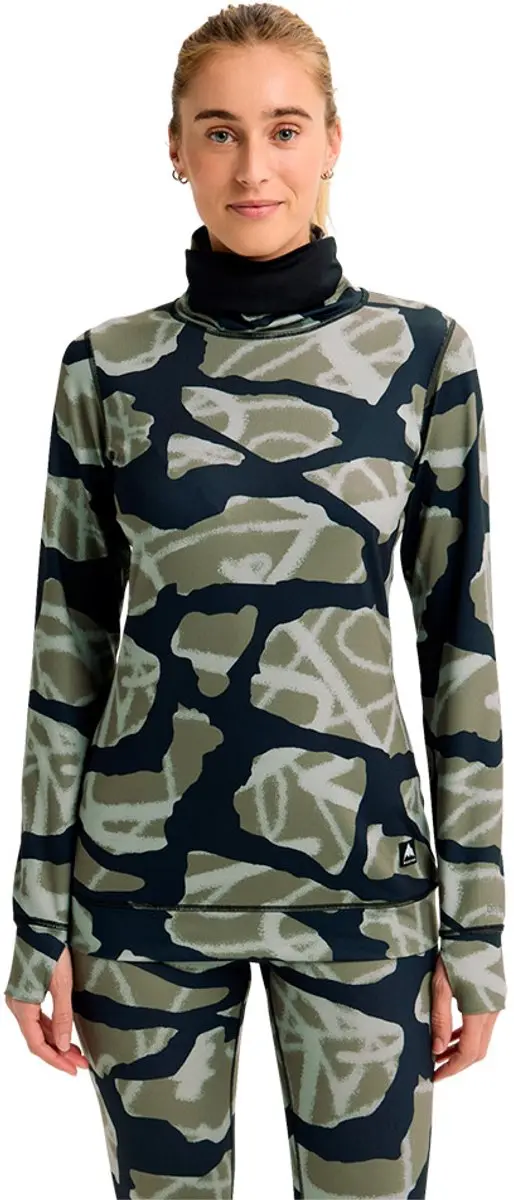 Burton Midweight Long Neck Lange Mouwen Basislaag Groen XS Vrouw