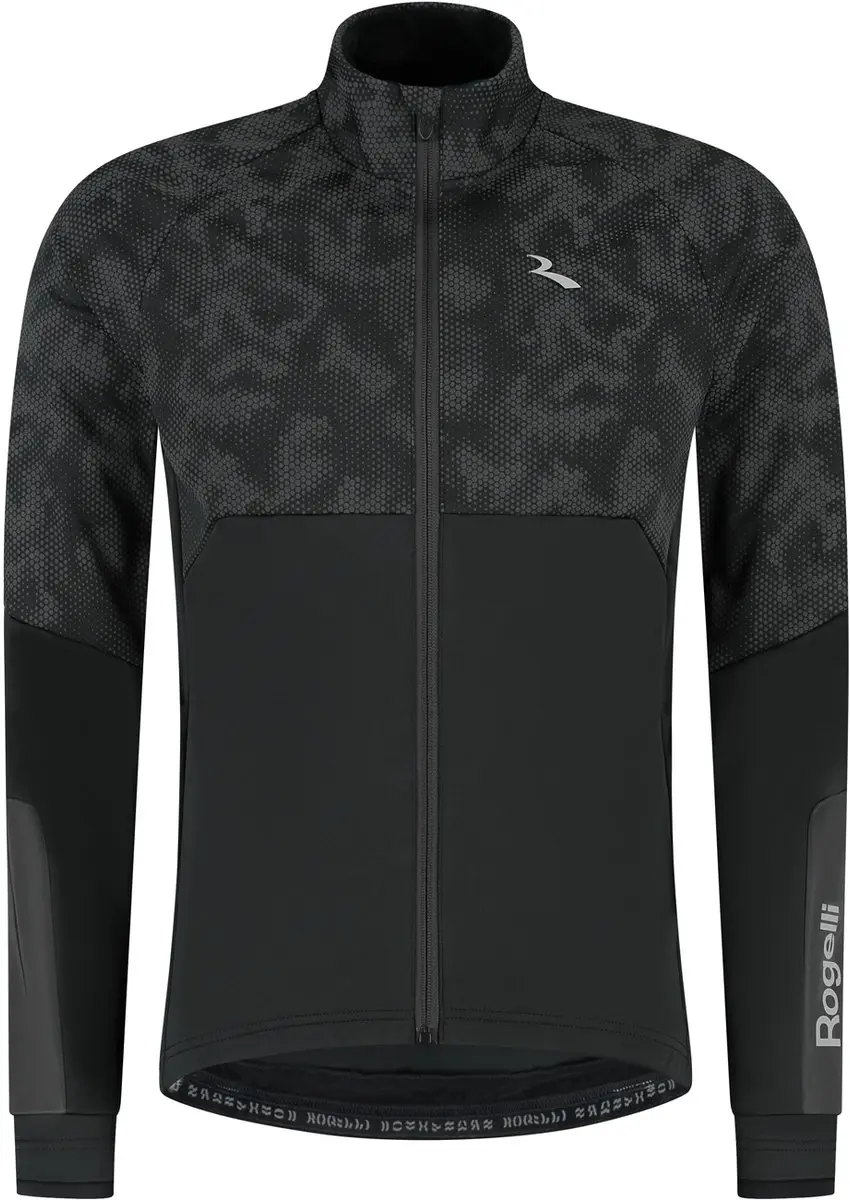 Rogelli HI VIS II Heren Hardloopjack L - Zwart - afbeelding 2 van 6