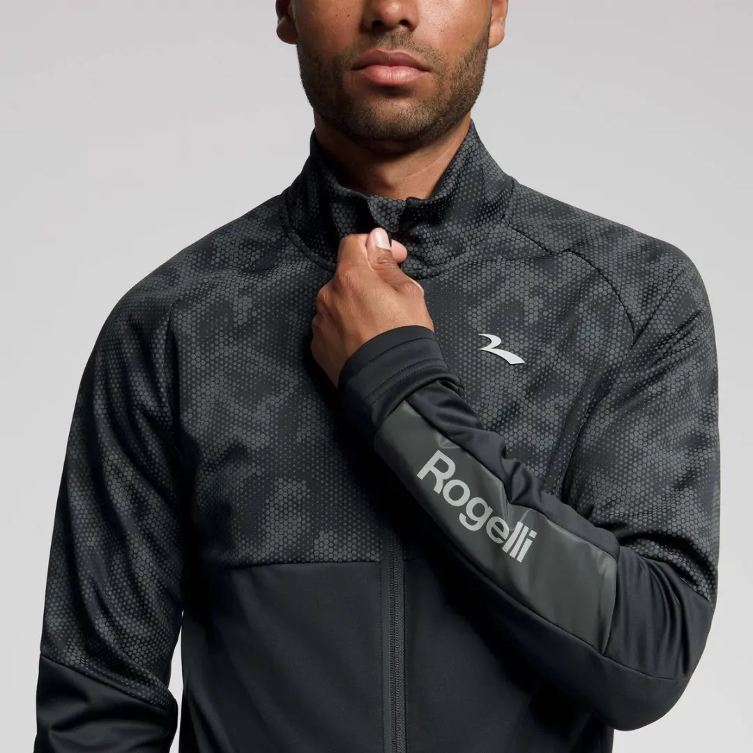 Rogelli HI VIS II Heren Hardloopjack L - Zwart - afbeelding 6 van 6