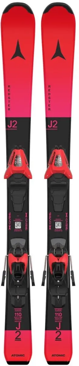Atomic Redster J2 110 Skispakket - Junior - 100-120cm - Roze