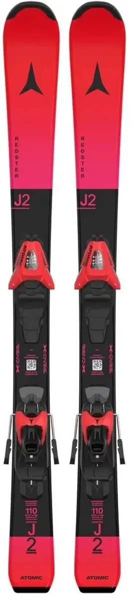 Atomic Redster J2 110 Skispakket - Junior - 100-120cm - Roze