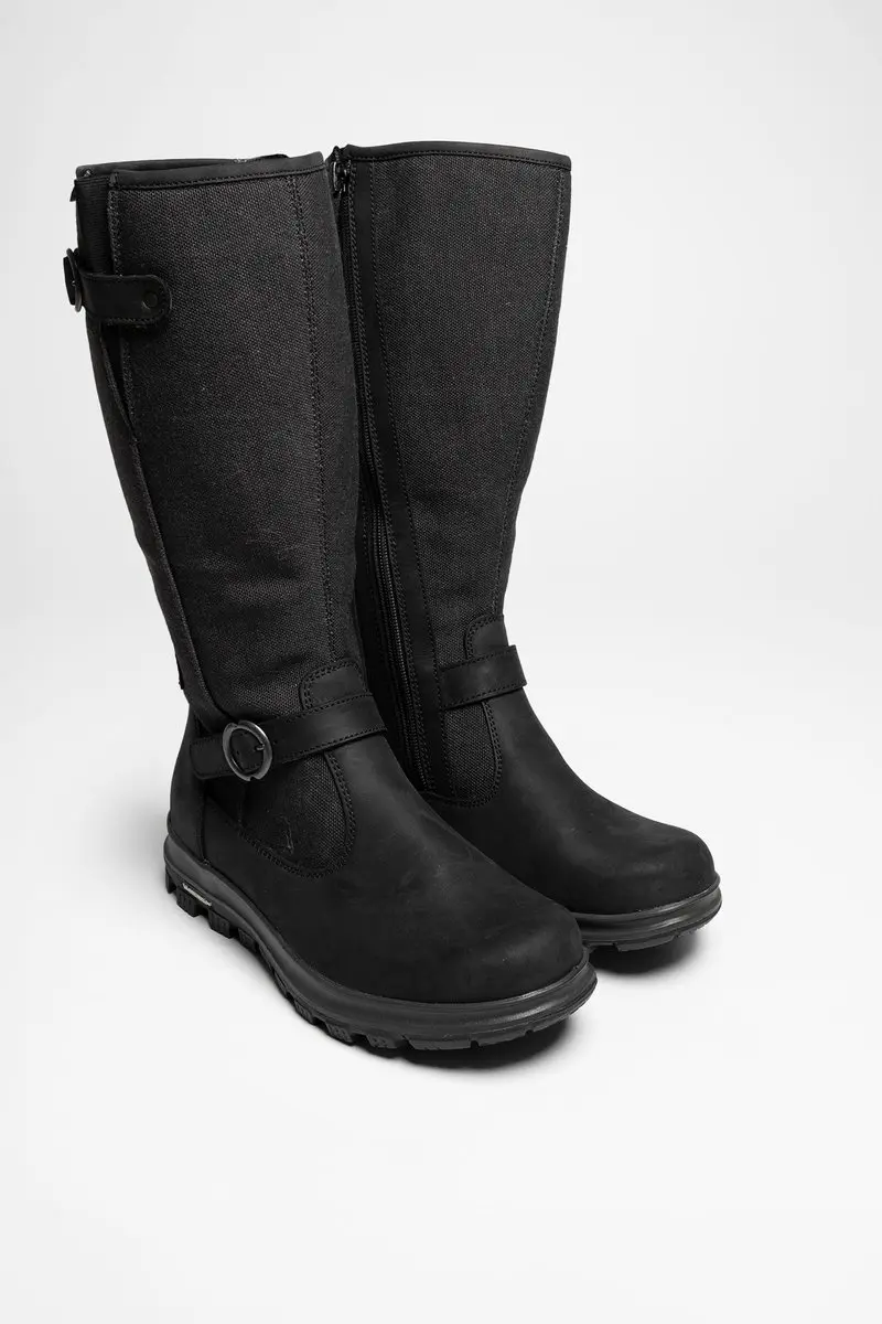 PULJA LADY ES Zwarte Winterlaarzen Dames