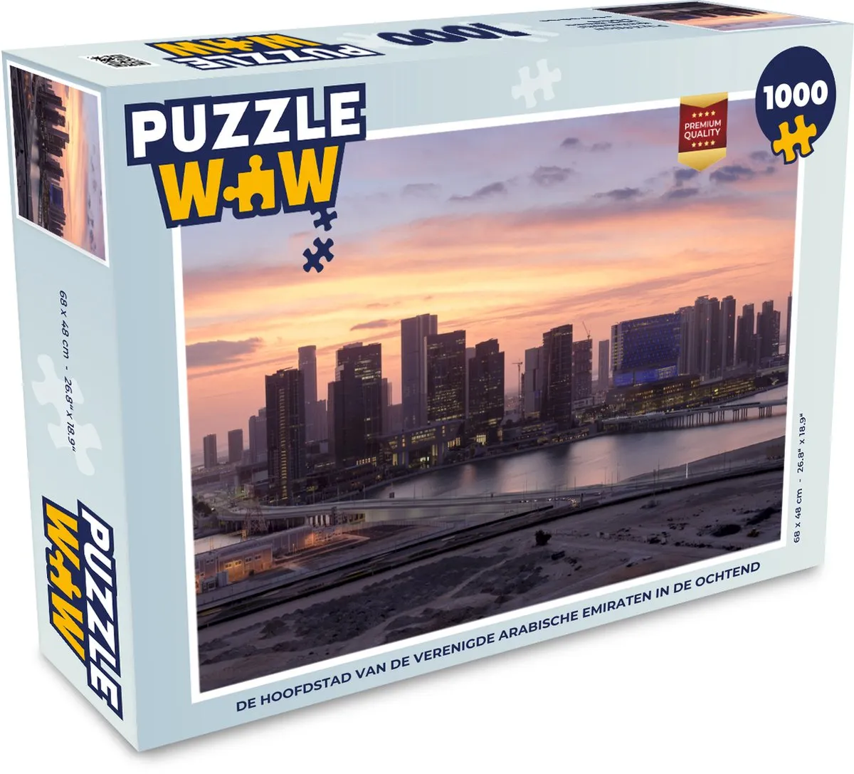 PuzzleWow Legpuzzel Hoofdstad VAE 1000 Stuks - Multicolor