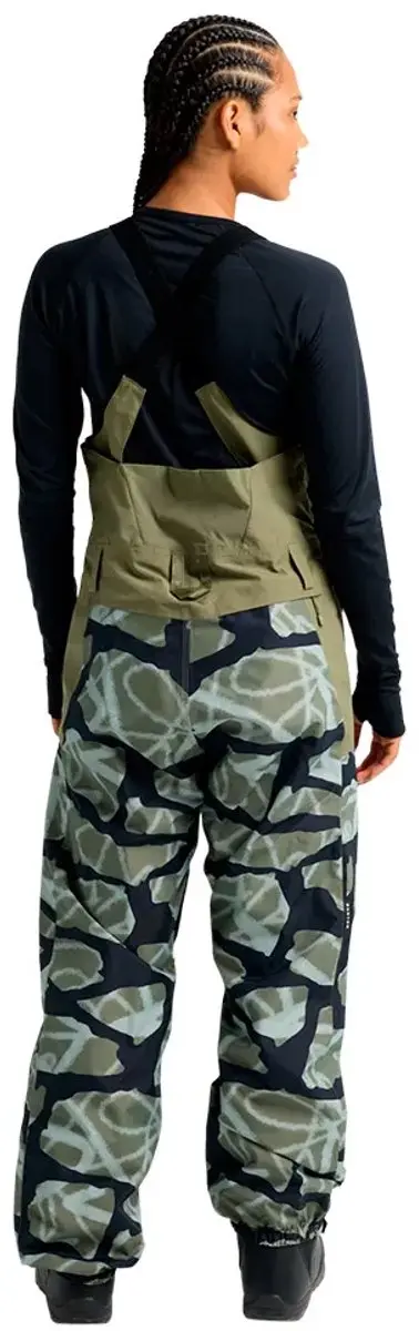 Burton Reserve 2L Bib Broek S - 20.000 g - Grafitti Camo/Forest Moss