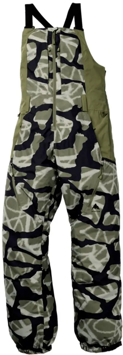Burton Reserve 2L Bib Broek S - 20.000 g - Grafitti Camo/Forest Moss