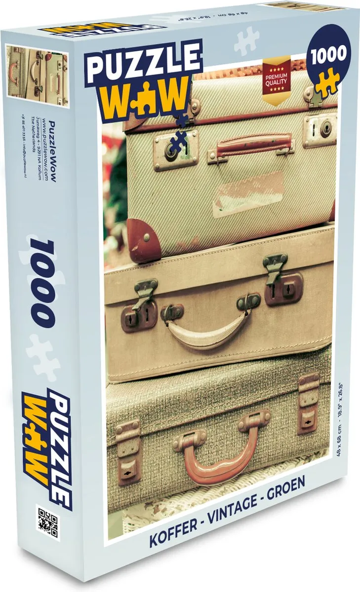 PuzzleWow Vintage Legpuzzel 1000 Stuks - Multicolor