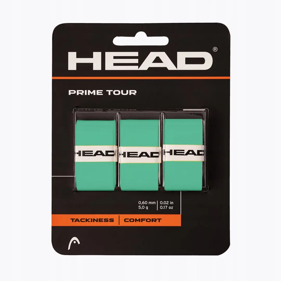 Head Prime Tour Tennis/Padel Overgrip Mintgroen - 3 Stuks