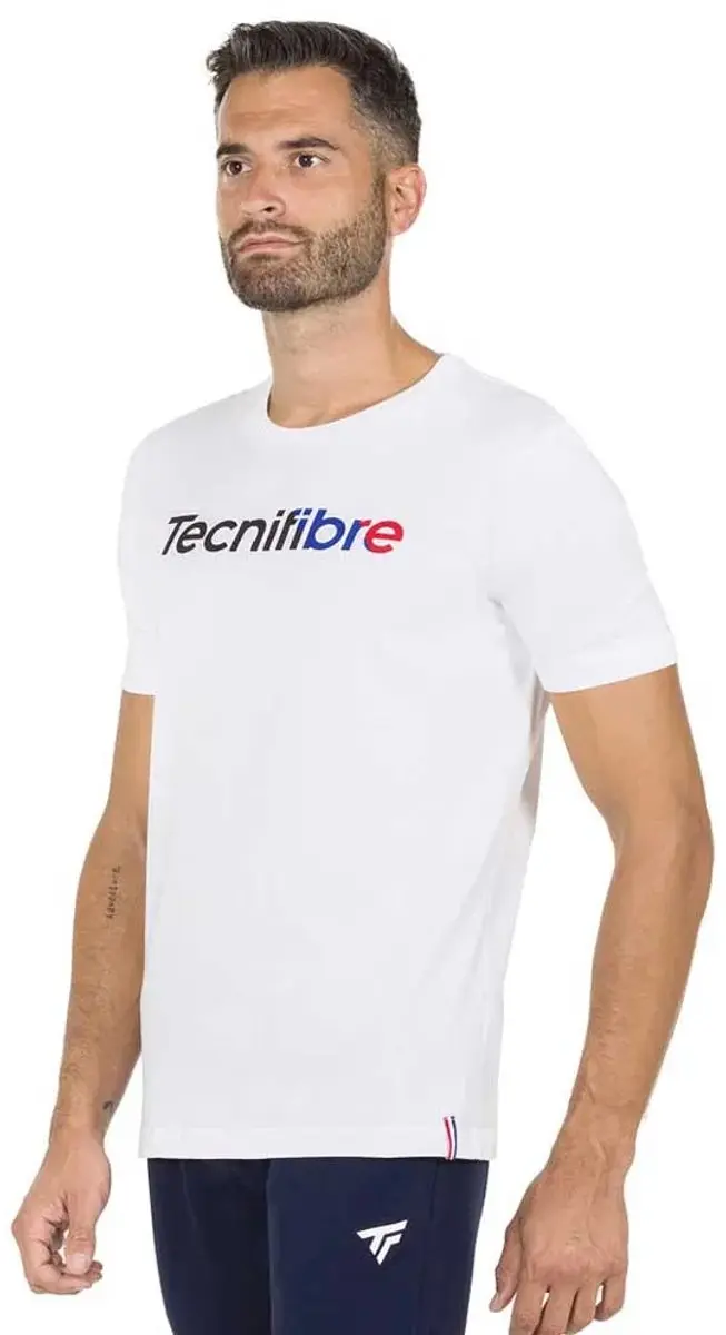 Tecnifibre Club T-shirt Met Korte Mouwen Wit 2XL Man