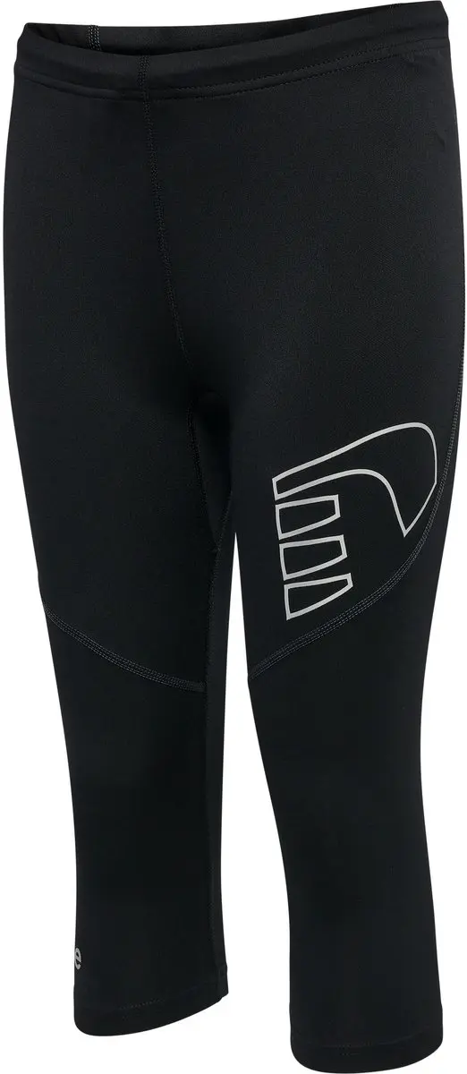 Newline Core Knee Tights Kids 128 - Zwart/Fiesta Cazo