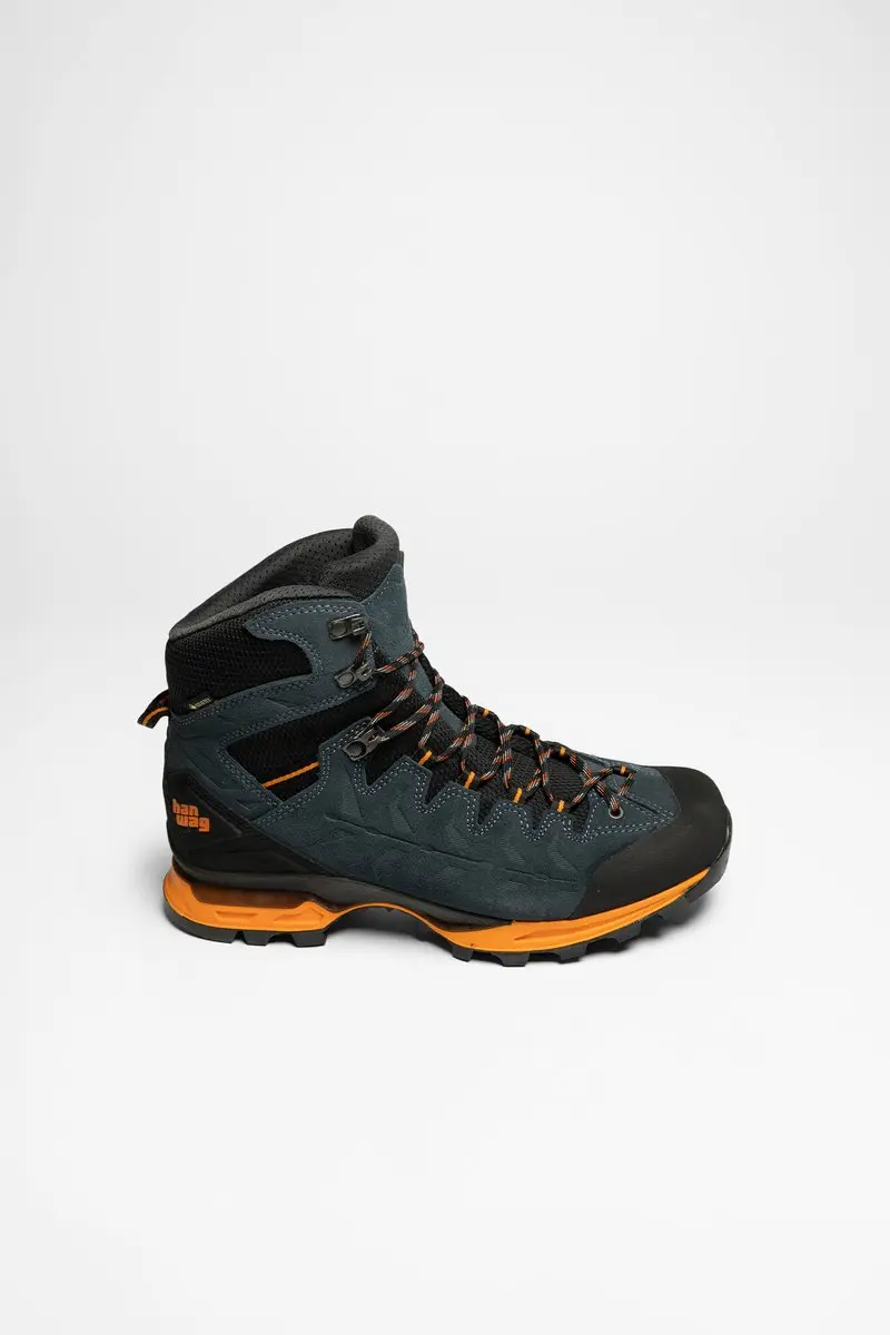 Hanwag Makra Trek GTX Wandelschoenen Heren 42.5 - Steel/Orange